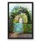 Garden Gate Black Floating Framed Canvas Wall Art